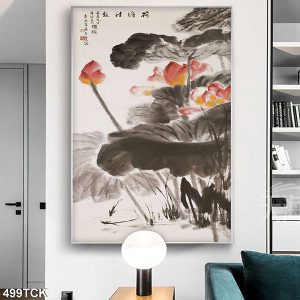 Tranh cá chép hoa sen TT0665