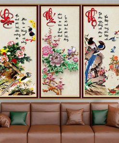 Tranh phúc lộc thọ thư pháp