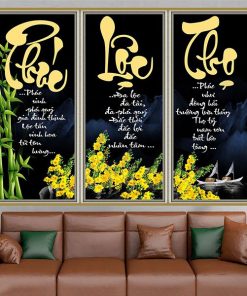 Tranh phúc lộc thọ thư pháp