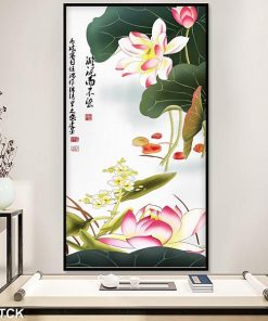 Tranh cá chép hoa sen