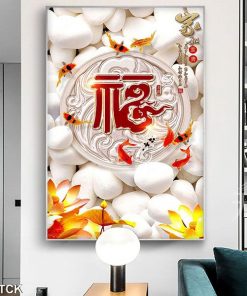 Tranh cá chép hoa sen