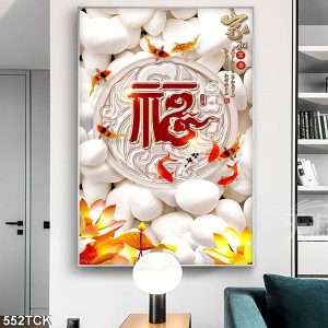 Tranh cá chép hoa sen TT0695