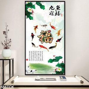 Tranh cá chép hoa sen TT0699