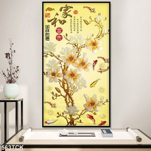 Tranh cá chép hoa mai TT0702
