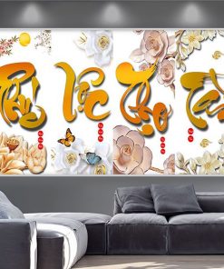 Tranh phúc lộc thọ thư pháp