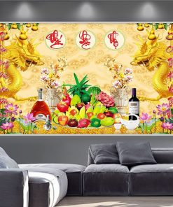 Tranh phúc lộc thọ thư pháp