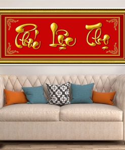 Tranh phúc lộc thọ thư pháp