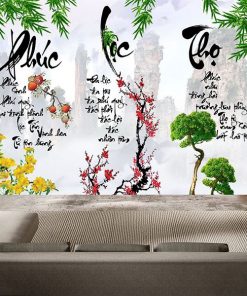 Tranh phúc lộc thọ thư pháp