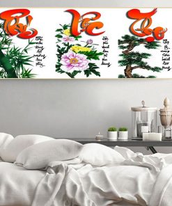 Tranh phúc lộc thọ thư pháp