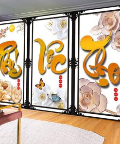 Tranh phúc lộc thọ thư pháp