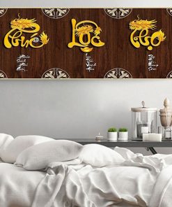 Tranh phúc lộc thọ thư pháp