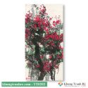Tranh thủy mặc hoa đào TT0202