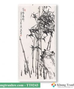 tranh thủy mặc đen trắng TT0243