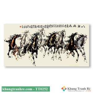 Tranh thủy mặc mã đáo thành công TT0252