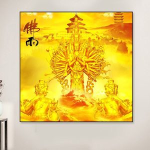 Tranh phật bồ tát quan âm thiên thủ thiên nhãn TT0341