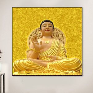 Tranh tượng phật a di đà dát vàng TT0348
