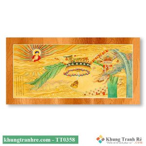 Tranh phật lễ giảng đạo của phật a di đà TT0358