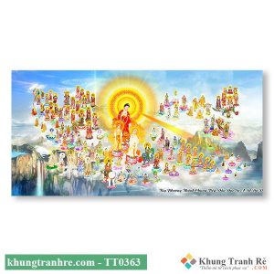 Tranh phật tây phương cực lạc TT0363