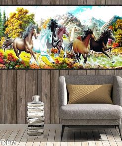 tranh tráng gương mã đáo thành công phong thủy TT0745