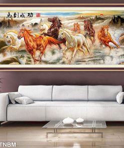 tranh phong thủy mã đáo thành công TT0781