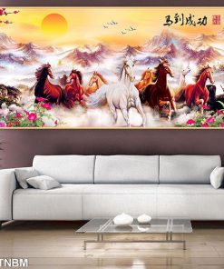 tranh sơn dầu mã đáo thành công TT0789