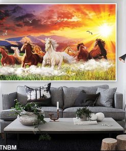 tranh sơn dầu mã đáo thành công TT0797