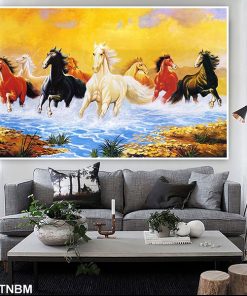 tranh sơn dầu mã đáo thành công TT0803