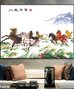 tranh sơn dầu mã đáo thành công