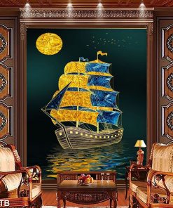 tranh tráng gương thuận buồm xuôi gió TT0976