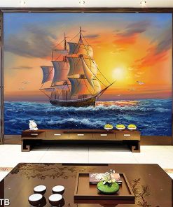 tranh tráng gương thuận buồm xuôi gió TT0984