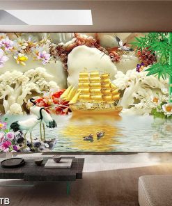 tranh tráng gương thuận buồm xuôi gió TT0985