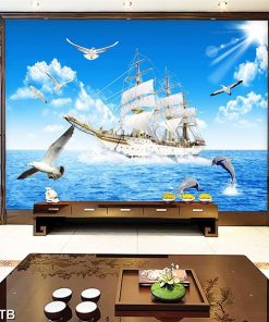 tranh tráng gương thuận buồm xuôi gió TT0986