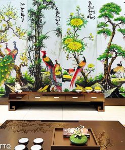 Tranh tùng cúc trúc mai