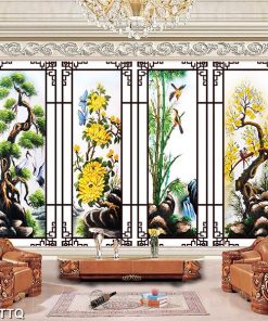 Tranh tùng cúc trúc mai