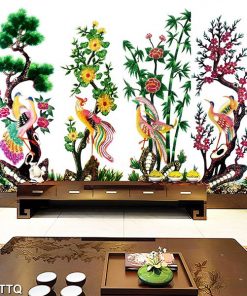 Tranh tùng cúc trúc mai