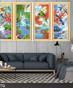 tranh xuân hạ thu đông TT1053