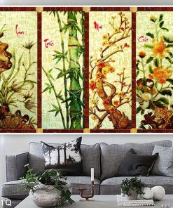 tranh mai lan cúc trúc TT1060