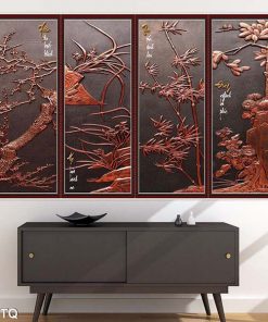 Tranh xuân hạ thu đông