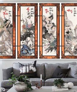 tranh xuân hạ thu đông TT1070