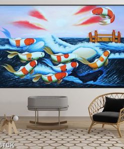 Tranh cá chép hóa rồng