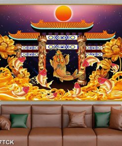 tranh cá chép hóa rồng TT1179