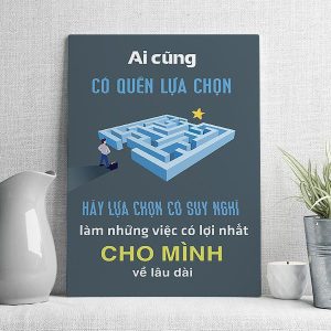 Ai cũng có quyền lựa chọn hãy lựa chọn có suy nghĩ