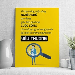 Khi bạn sống cuộc sống nghèo khổ bạn đang gián tiếp phá hoại cuộc sống