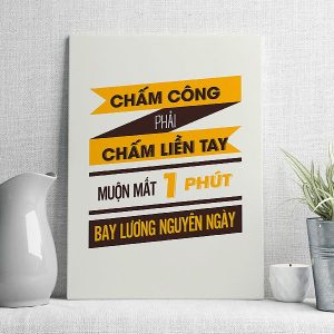 Chấm công phải chấm liền tay chấm muốn 1 phút lương bay nguyên ngày mẫu 2