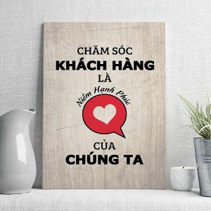 Chăm sóc khách hàng là niềm hạnh phúc của chúng ta mẫu 2