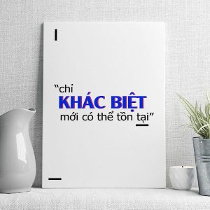 Chỉ khác biệt mới có thể tồn tại
