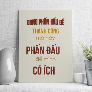 Đừng phấn đầu để thành công mà hãy phấn đấu để mình có ích
