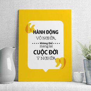 Hành động vô nghĩa không thể mang lại cuộc đời ý nghĩa