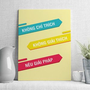 Không chỉ trích không giải thích nêu giải pháp