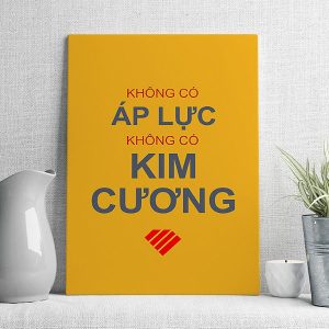 Không có áp lực không có kim cương